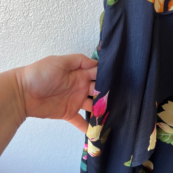 Rachel Roy SZ 1X silky midi floral dress - Picture 4 of 13